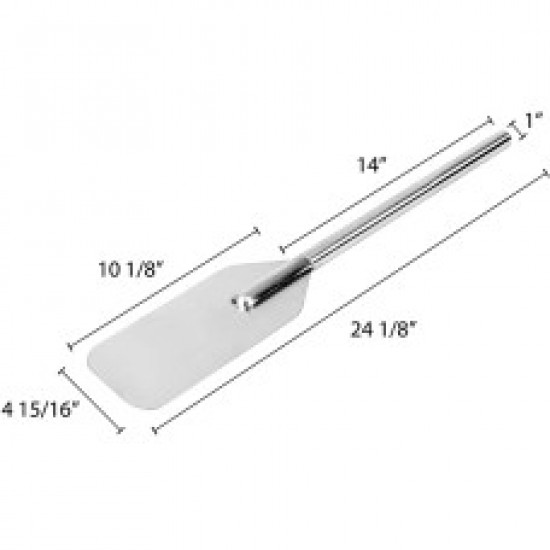 Paleta de acero inoxidable de 24