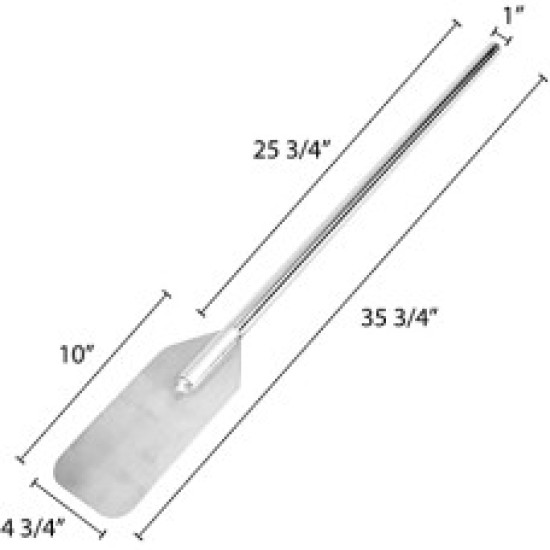 Paleta de acero inoxidable de 36