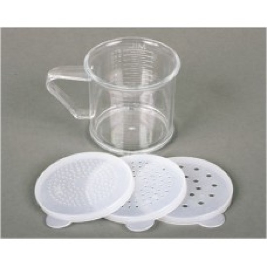 Rociador plastico de 10 oz con tres tapaderas