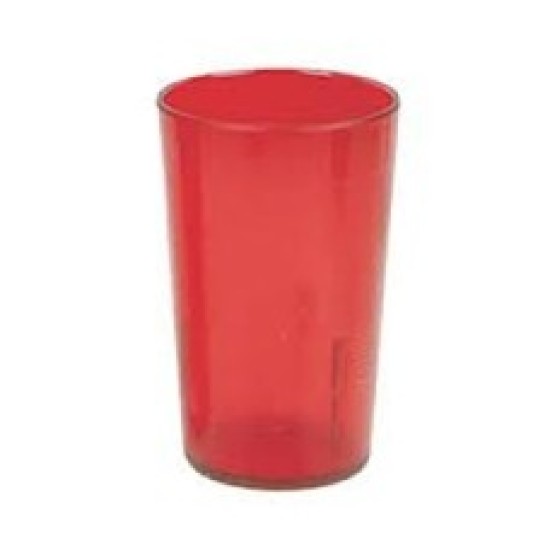 Vaso acrilico de 8 oz rojo