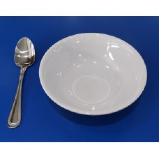 Plato de melamina sopero de 22 oz blanco